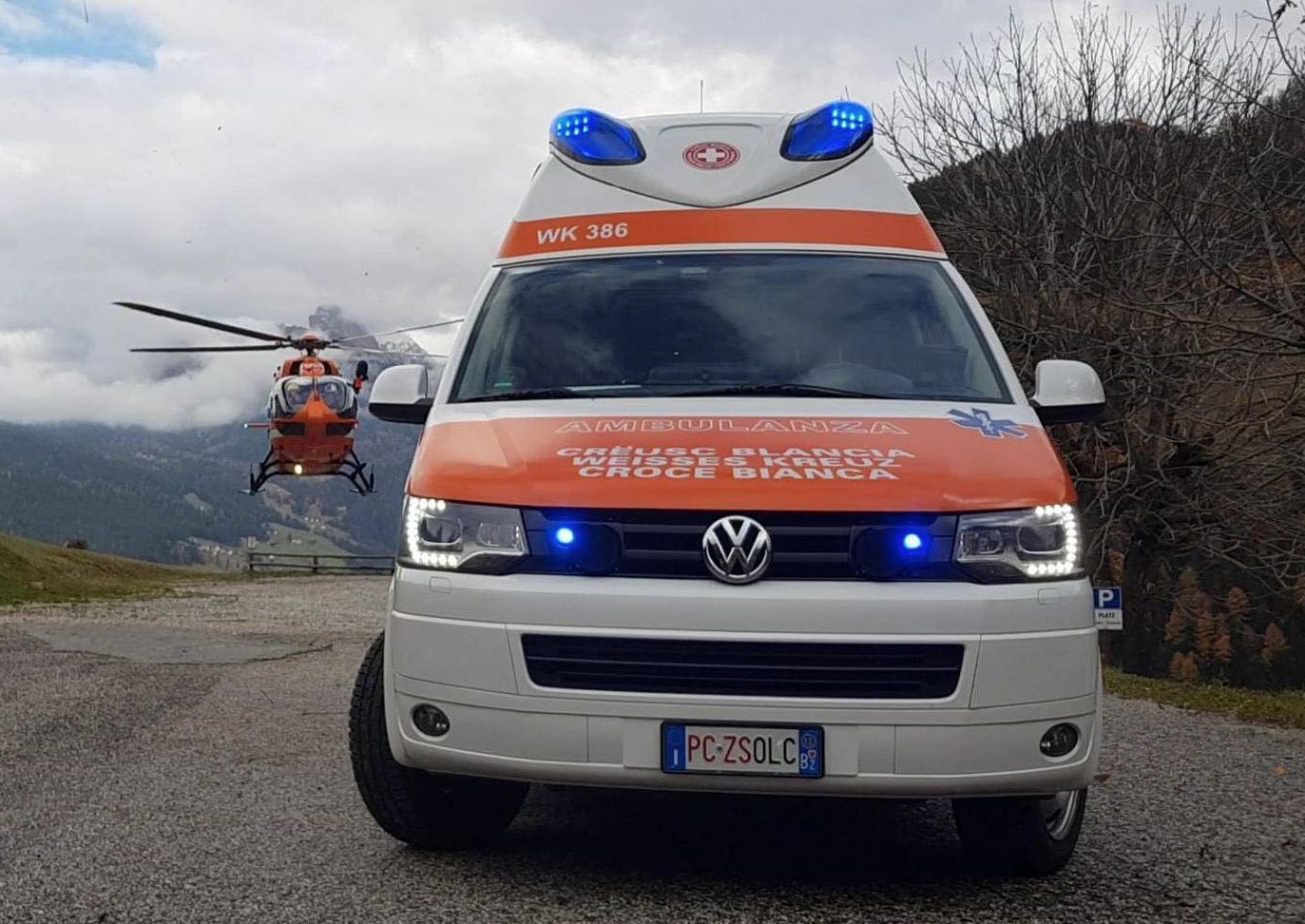 Incidente in Val Gardena grave un motociclista VB33