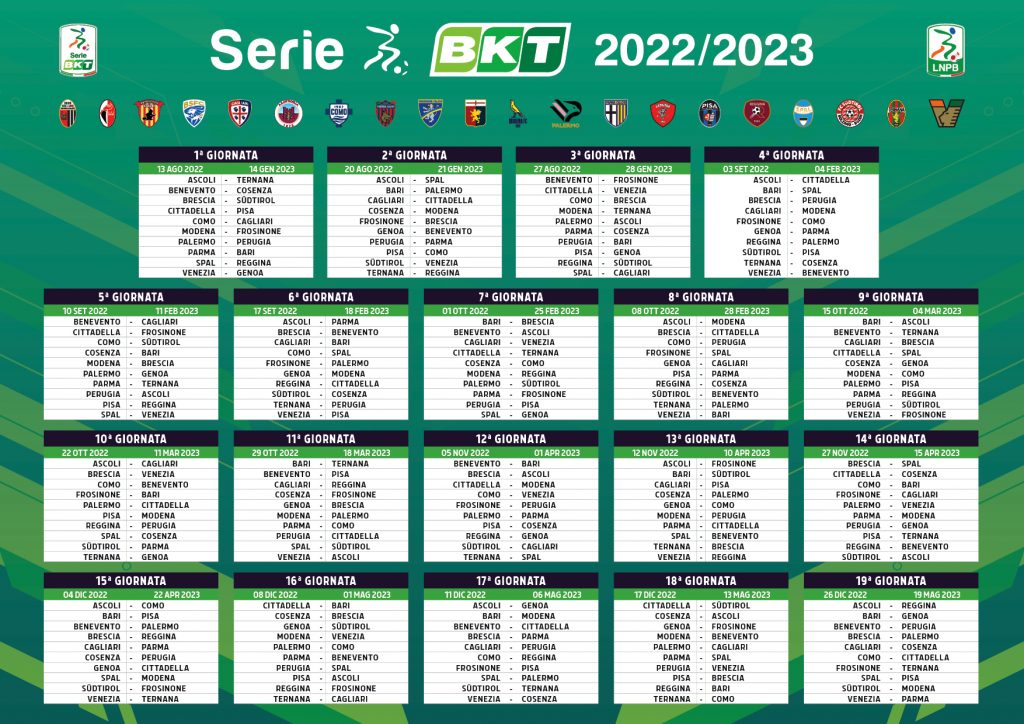 E' arrivato il calendario della Serie B VB33